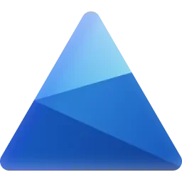 Microsoft Clarity logo icon blue triangle